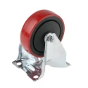 RS PRO Fixed Castor, 110 kg Load Capacity, 100 mm Polyurethane Wheel, Zinc Plated Body, Model 196-5172