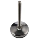 RS PRO M10 60 mm Diameter Adjustable Foot Stainless Steel 700 kg Static Load Capacity 10° Tilt Angle 196-5349