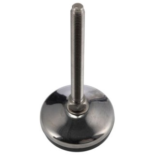 RS PRO M10 60 mm Diameter Adjustable Foot Stainless Steel 700 kg Static Load Capacity 10° Tilt Angle 196-5349