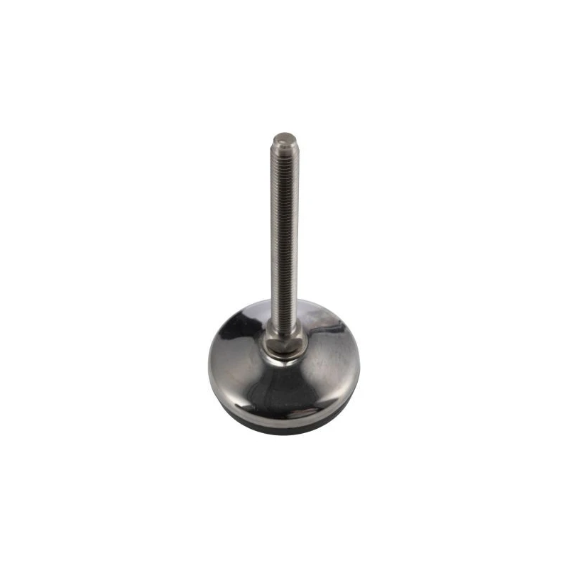 RS PRO M10 60 mm Diameter Adjustable Foot Stainless Steel 700 kg Static Load Capacity 10° Tilt Angle 196-5349
