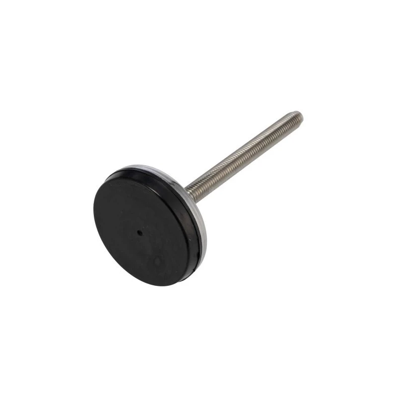 RS PRO M10 60 mm Diameter Adjustable Foot Stainless Steel 700 kg Static Load Capacity 10° Tilt Angle 196-5349