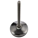 RS PRO M10 60 mm Diameter Adjustable Foot Stainless Steel 700 kg Static Load Capacity 10° Tilt Angle 196-5349
