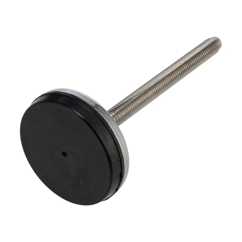 RS PRO M10 60 mm Diameter Adjustable Foot Stainless Steel 700 kg Static Load Capacity 10° Tilt Angle 196-5349