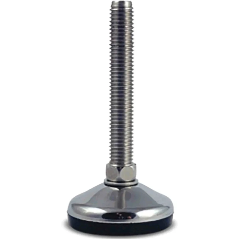 RS PRO M14 80 mm Diameter Stainless Steel Adjustable Foot with 1000 kg Static Load Capacity and 10 ° Tilt Angle 196-5356