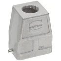 HARTING Han EMC Range Heavy Duty Power Connector Hood 1 Lever, Size 6B, Die Cast Aluminium Body, IP65 Rated 19628060446