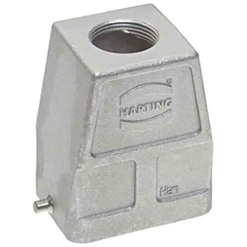 HARTING Han EMC Range Heavy Duty Power Connector Hood 1 Lever, Size 6B, Die Cast Aluminium Body, IP65 Rated 19628060446