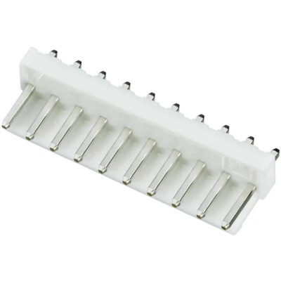 JST VH Series Top Entry Through Hole PCB Header 10 Contacts 3.96 mm Pitch 1 Row Shrouded B10P-VH(LF)(SN)
