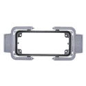 HARTING Han B EMC Range Heavy Duty Power Connector Housing Bulkhead Mount Die Cast Aluminium IP65 2 Lever 16B 09628160301