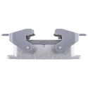 HARTING Han B EMC Range Heavy Duty Power Connector Housing Bulkhead Mount Die Cast Aluminium IP65 2 Lever 16B 09628160301