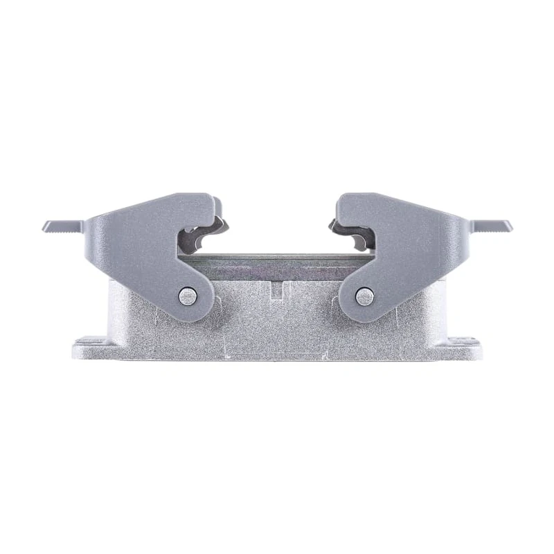HARTING Han B EMC Range Heavy Duty Power Connector Housing Bulkhead Mount Die Cast Aluminium IP65 2 Lever 16B 09628160301