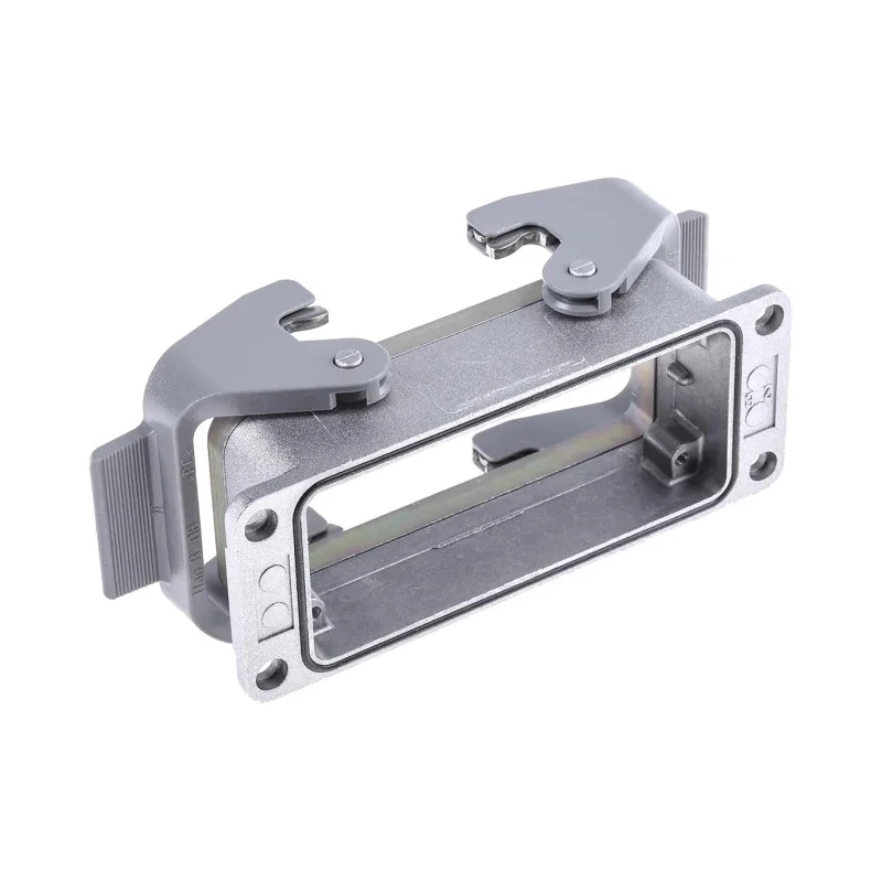 HARTING Han B EMC Range Heavy Duty Power Connector Housing Bulkhead Mount Die Cast Aluminium IP65 2 Lever 16B 09628160301