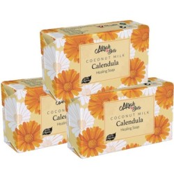 mirah-belle-organic-coconut-milk-calendula-healing-soap-bar-pack-of-3-paraben-and-gmo-free-375gm-23060