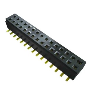 Samtec CLM Series Vertical Surface PCB Socket, 7-Contact, 2 Row, 1 mm Pitch Press-in CLM-107-02-F-D-P-TR