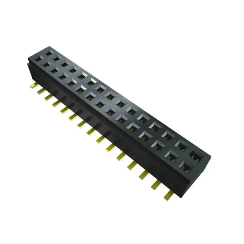 Samtec CLM Series Vertical Surface PCB Socket, 7-Contact, 2 Row, 1 mm Pitch Press-in CLM-107-02-F-D-P-TR