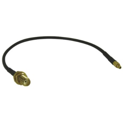 RF Solutions Coaxial Cable Female Straight to Male MMCX 200 mm 50 Ω CBA-SMAF-MMCXM