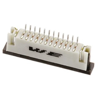 Wurth Elektronik 6 Way Straight Male FPC Connector, 1 mm Pitch, Surface Mount, Solder Pin Termination, 125V, 1A 68610614422