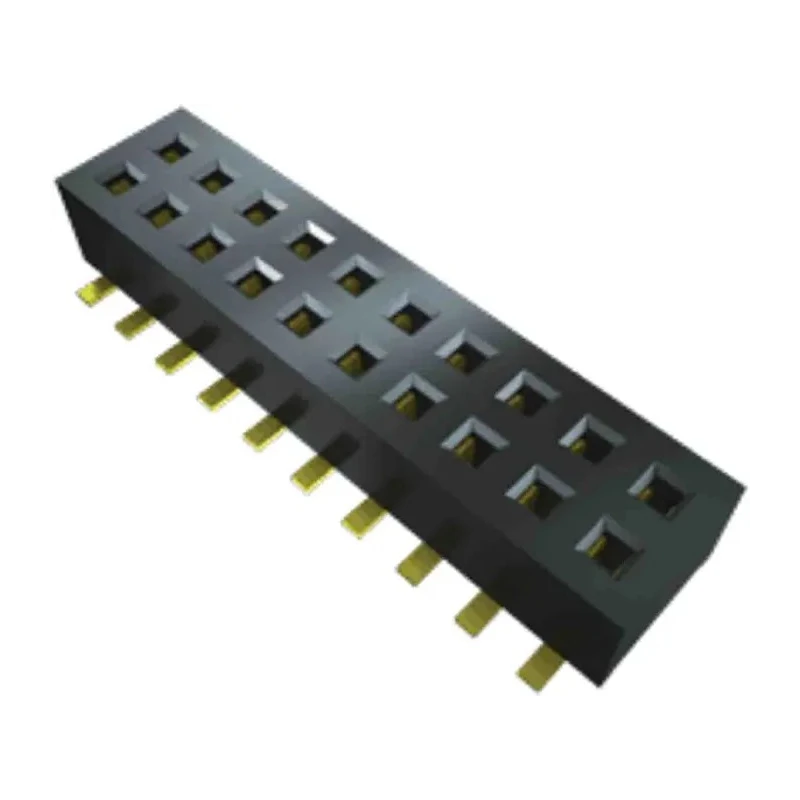 Samtec CLP Series Straight Surface PCB Socket, 14-Contact, 2 Row, 1.27 mm Pitch Solder CLP-107-02-F-D-A