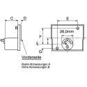Sifam Tinsley Analogue Panel Ammeter 20 mA AC/DC, 32.3 mm x 73.7 mm, ±1.5 % Moving Coil IS 11008