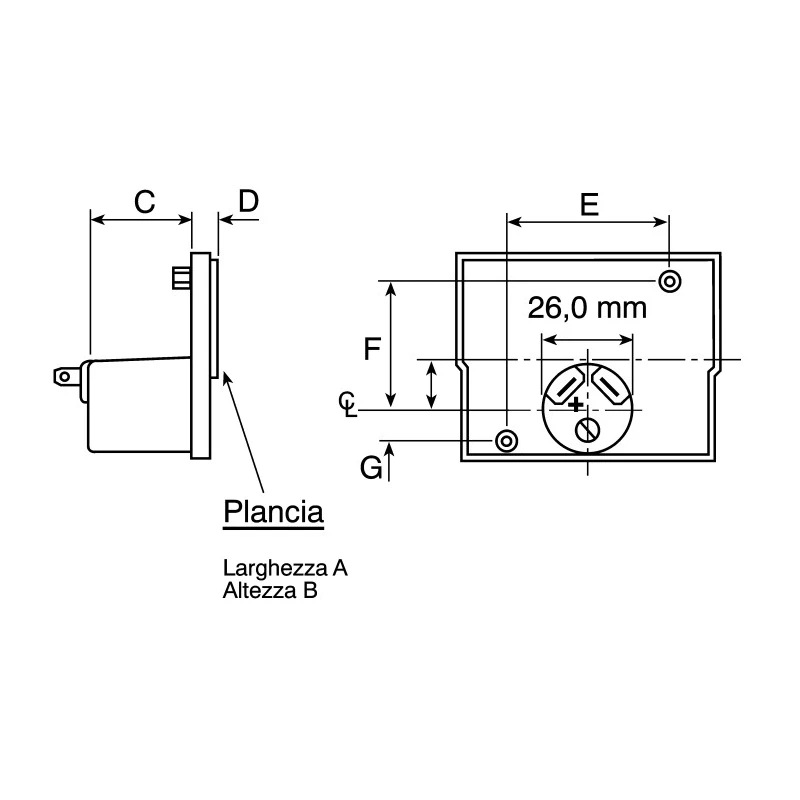 Sifam Tinsley Analogue Panel Ammeter AC/DC 55.5 mm x 27 mm ±1.5 to ±2.5 % Moving Coil IS 11020