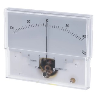 Sifam Tinsley Analogue Panel Ammeter AC/DC, 40.5 mm x 91.5 mm, ±1.5 to ±2.5% Moving Coil IS 11014