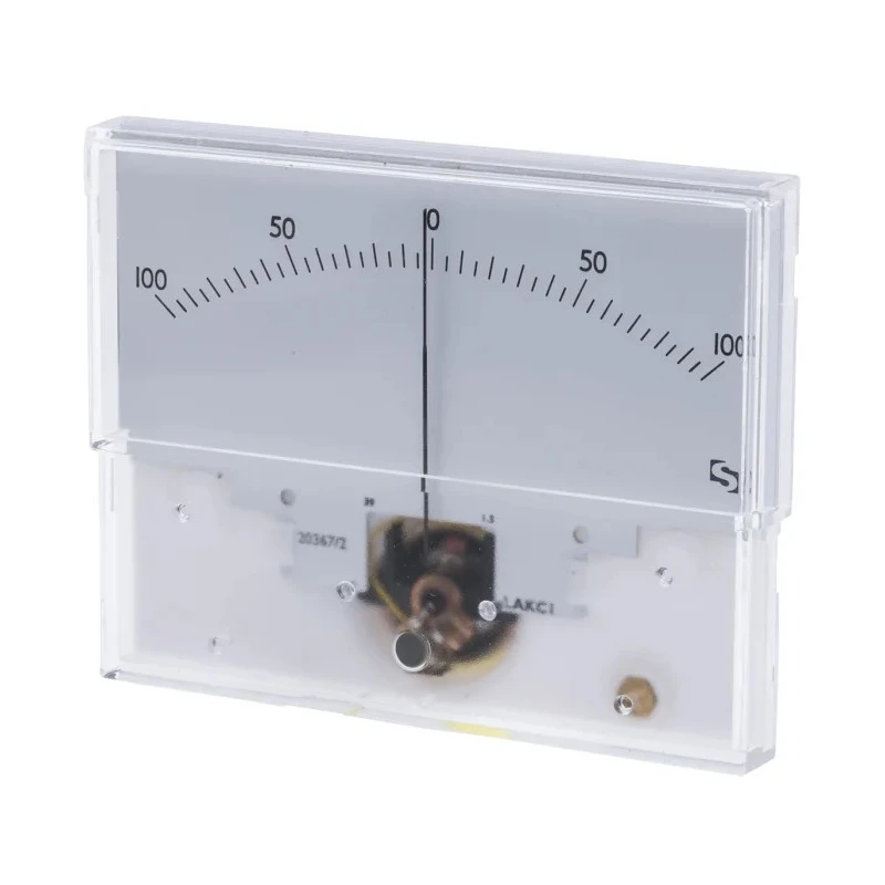 Sifam Tinsley Analogue Panel Ammeter AC/DC, 40.5 mm x 91.5 mm, ±1.5 to ±2.5% Moving Coil IS 11014