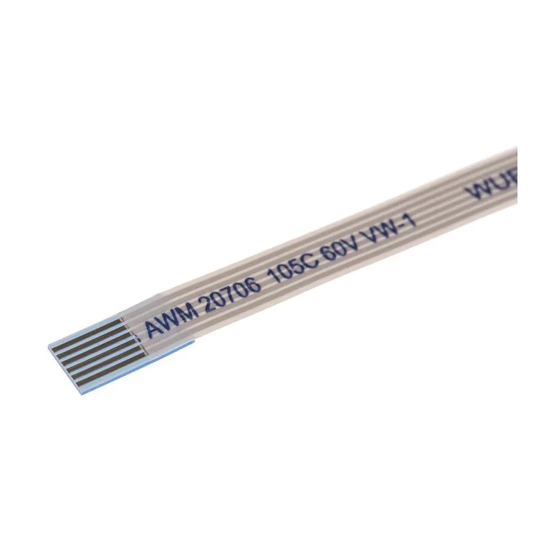 Wurth Elektronik 6877 Series Ribbon Cable 6-Conductor 0.5 mm Pitch 50 mm Length 687706050002