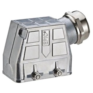 EPIC Heavy Duty Power Connector Hood Die Cast Zinc IP68 2 Lever Locking H-BE Series 70250212