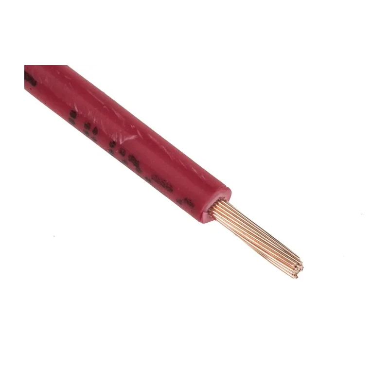 Lapp RS PRO H05Z-K Series Red 1 mm² Hook Up Wire, 17 AWG, 32 x 0.2 mm Strands, 0.2 mm Core, 100 m Length 763-7602