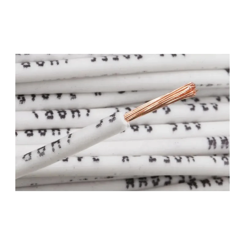 Alpha Wire H05Z-K Series White 0.75 mm² Hook Up Wire, 18 AWG, 24 x 0.2 mm Strands, Copper Conductor, Cross-Linked 763-7583