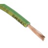 RS PRO H07Z-K Series Green Yellow 1.5 mm² 15 AWG Hook Up Wire 30x0.25 mm Strands 100 m Cross-Linked 763-7621