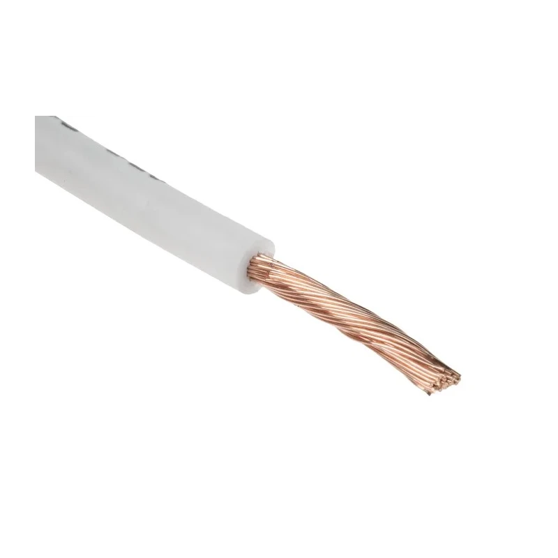 RS PRO H07Z-K Series White 2.5 mm² Hook Up Wire, 13 AWG, 50 x 0.25 mm Core Strands, 100 m Length, Cross-Linked Low 763-7640