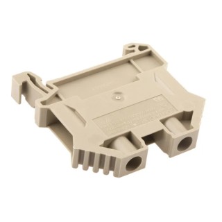 RS PRO SRK Series DIN Rail Terminal Block Beige, 6mm² Cable CSA, 2-Level, Screw Termination, 65A Current 762-2519