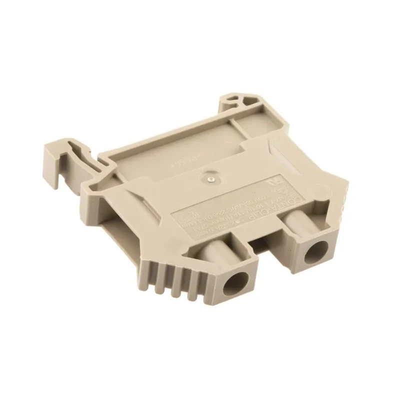 RS PRO SRK Series DIN Rail Terminal Block Beige, 6mm² Cable CSA, 2-Level, Screw Termination, 65A Current 762-2519