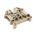 RS PRO SRK Series DIN Rail Terminal Block Beige, 6mm² Cable CSA, 2-Level, Screw Termination, 65A Current 762-2519