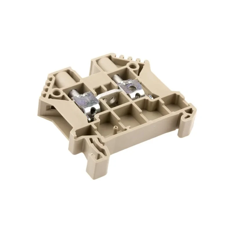 RS PRO SRK Series DIN Rail Terminal Block Beige, 6mm² Cable CSA, 2-Level, Screw Termination, 65A Current 762-2519