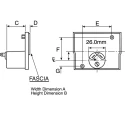 Sifam Tinsley Panel Meter Accessory Bezel for Presentor Range Moving Coil DC Meter DO 8145