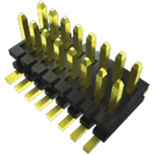 Samtec FTE Series Vertical Surface Pin Header 10 Contacts 0.8 mm Pitch 2 Row Unshrouded FTE-105-01-G-DV