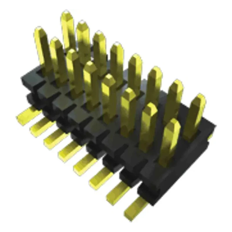 Samtec FTE Series Vertical Surface Pin Header 10 Contacts 0.8 mm Pitch 2 Row Unshrouded FTE-105-01-G-DV