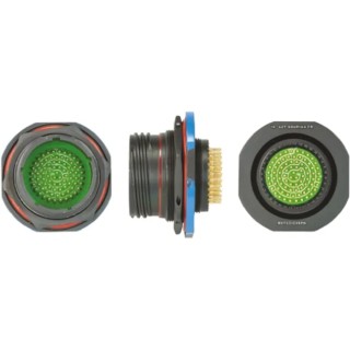 Souriau Sunbank by Eaton 79 Way Panel Mount MIL Spec Circular Connector Copper Alloy Straight 8D7C21Z35PN