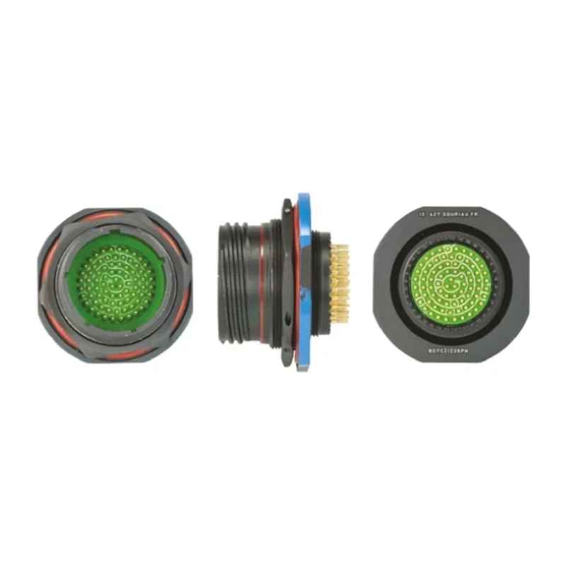 Souriau Sunbank by Eaton 79 Way Panel Mount MIL Spec Circular Connector Copper Alloy Straight 8D7C21Z35PN