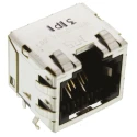Hirose TM24R Series RJ45 Connector Female Panel Mount Through Hole Cat5 STP Shield Right Angle 1 Port 8 Way TM24RSG-5A-88