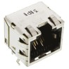 Hirose TM24R Series RJ45 Connector Female Panel Mount Through Hole Cat5 STP Shield Right Angle 1 Port 8 Way TM24RSG-5A-88