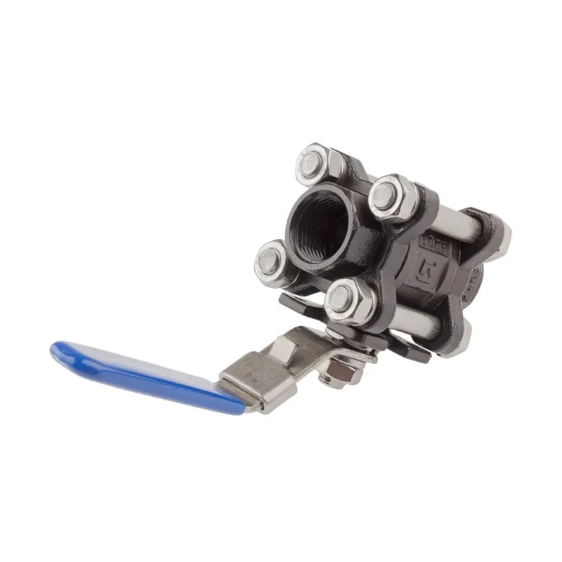 RS PRO Carbon Steel Threaded Full Port Ball Valve BSPP 1/2 in, Stainless Steel Handle, 69 bar, 200°C 764-4212