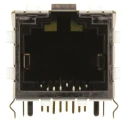 Hirose TM24R Series RJ45 Connector Female Panel Mount Through Hole Cat5 STP Shield Right Angle 1 Port 8 Way TM24RSG-5A-88