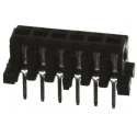 Hirose DF3 Series Straight Through Hole PCB Socket 6-Contact 1 Row 2 mm Pitch 250V Copper Contact DF3-6S-2DSA(25)