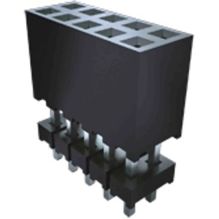 Samtec ESQT Series Straight Through Hole PCB Socket, 10-Contact, 2 Row, 2 mm Pitch, 4.5A Current, Solder ESQT-105-02-G-D-525