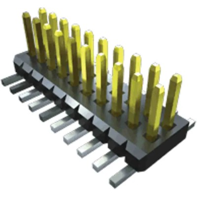 Samtec FTM Series Straight Surface Pin Header 4 Contacts 1 mm Pitch 2 Row Unshrouded FTM-102-02-L-DV