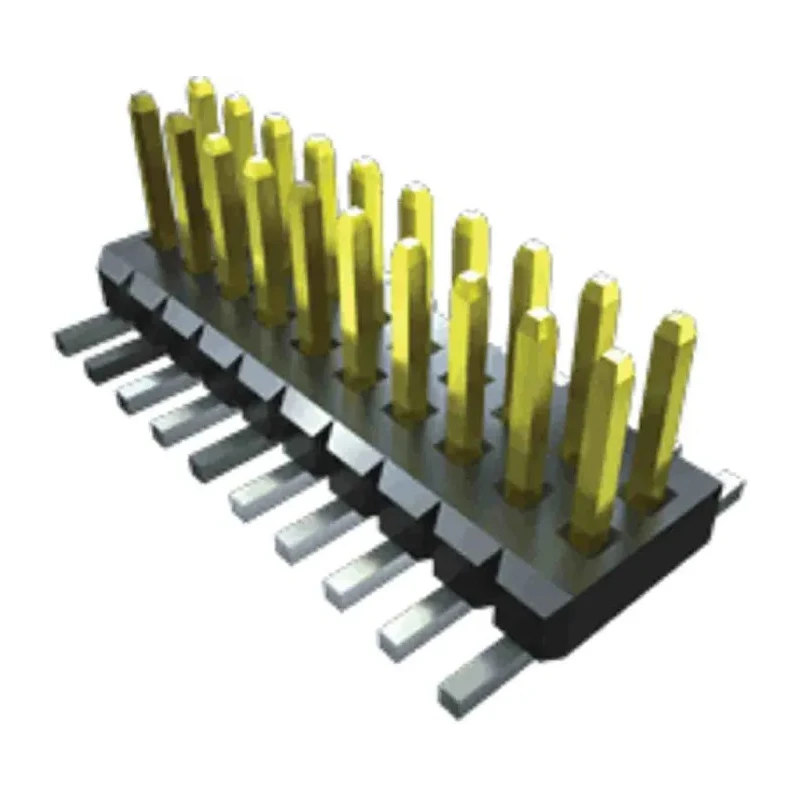 Samtec FTM Series Straight Surface Pin Header 4 Contacts 1 mm Pitch 2 Row Unshrouded FTM-102-02-L-DV