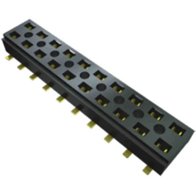 Samtec CLT Series Vertical Surface PCB Socket, 10-Contact, 2 Row, 2 mm Pitch, Solder Mount CLT-105-02-G-D-A