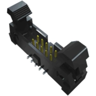Samtec 10-Way Shrouded Male PCB Header 2 Row Through Hole 2mm Pitch EHT-105-01-F-D